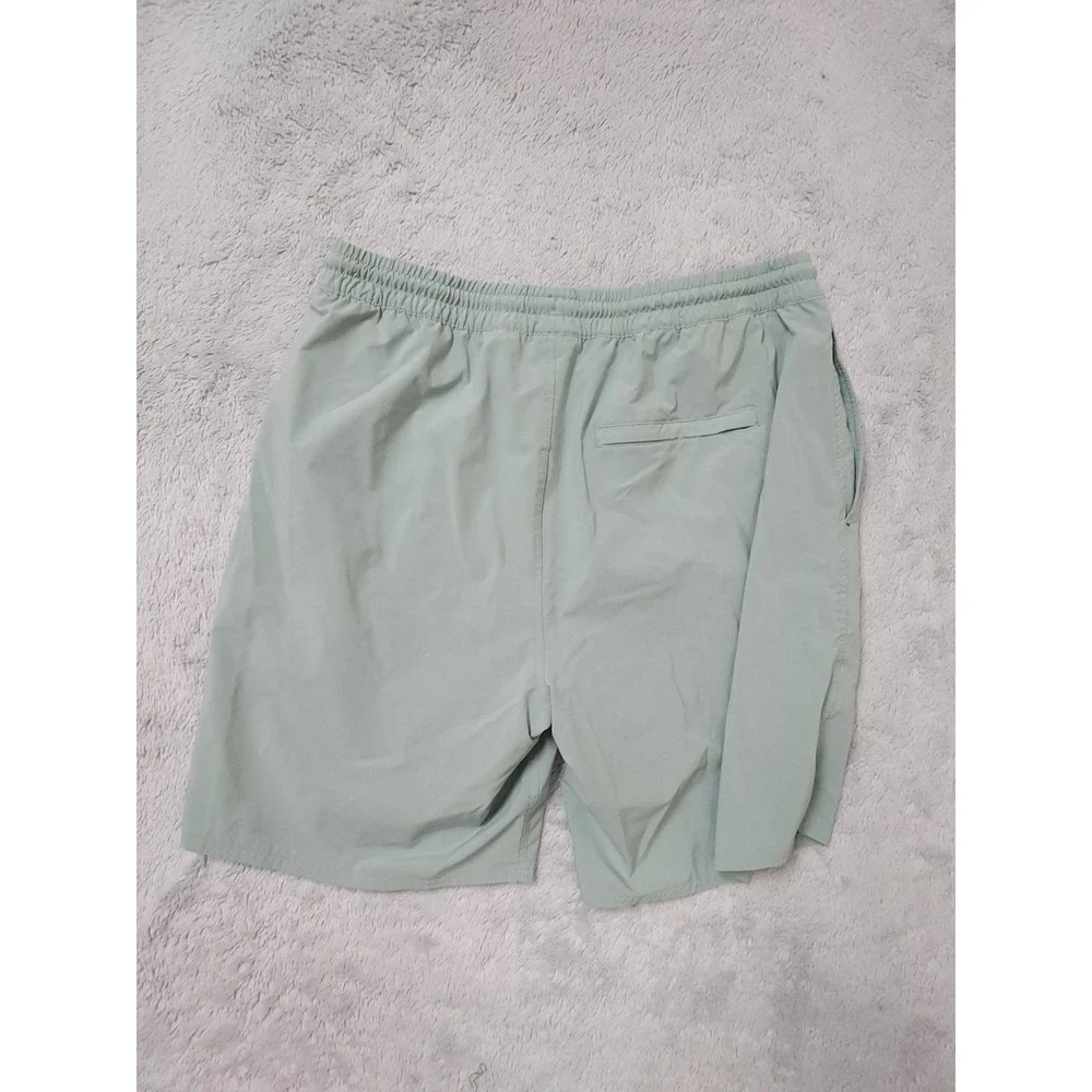 Free Fly Shorts Mens XL Bamboo Coconut Charcoal Lined Sage Green Drawstring Fish